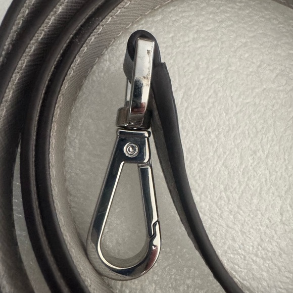 Michael Kors Black and Gray Leather Belt - Picture 2 of 7